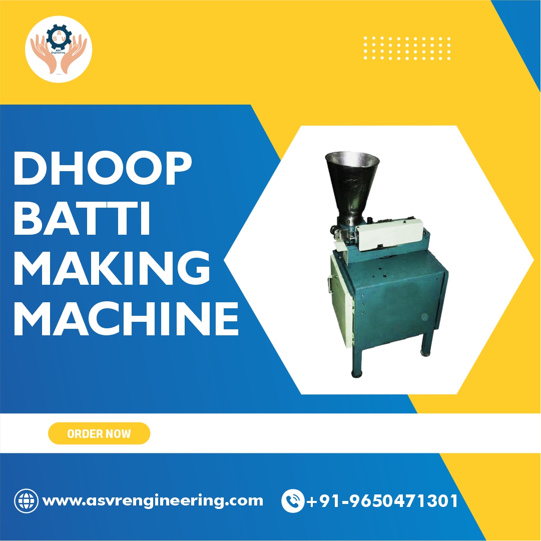  Semi Automatic Dhoop Stick Making Machine